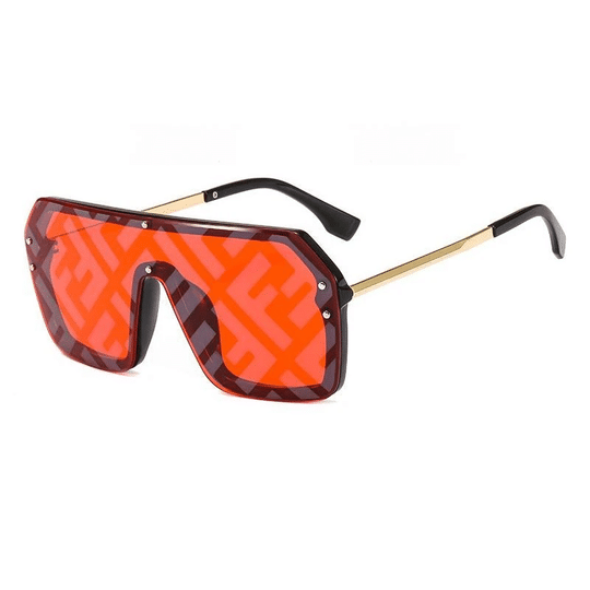 FDI - Fashion Watermark Conjoined Lens Sunglasses