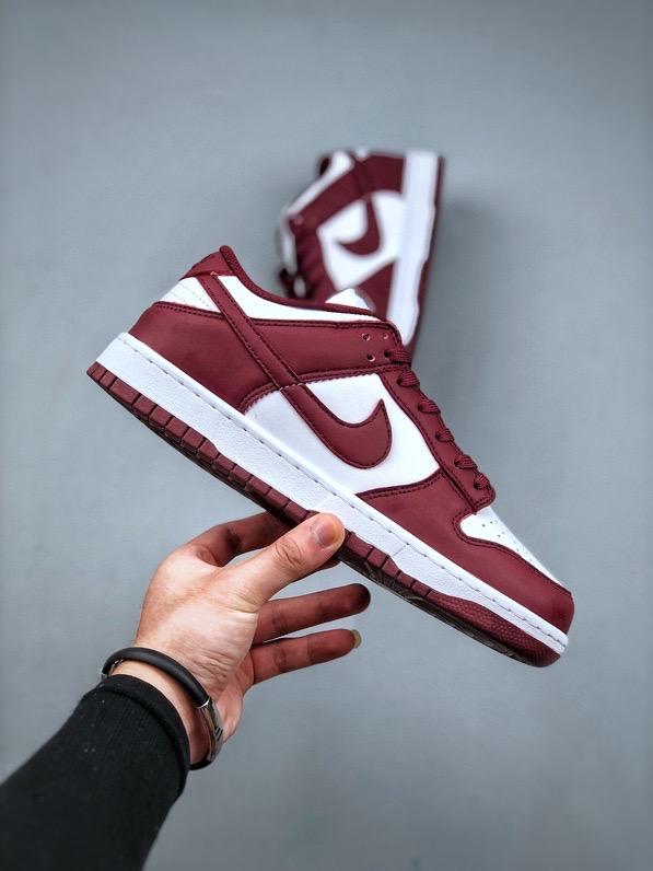 NIKE DUNK LOW WINE RED Nike Dunk Low White and Red – Sneakers for Basketball & Skate