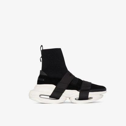 BALMAIN - HIGH TOP LEATHER SNEAKERS