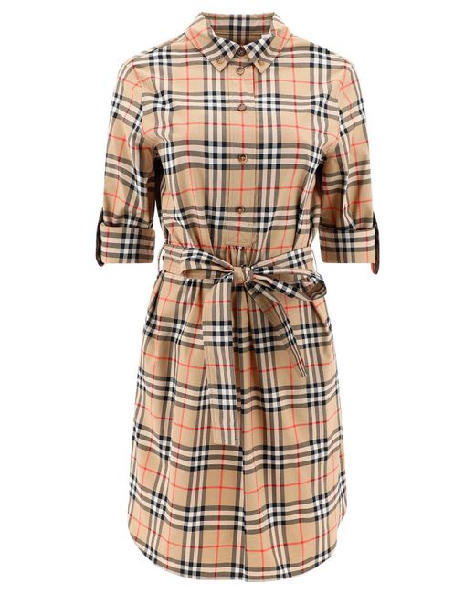 BURBERRY - WOMEN'S "VINTAGE CHECK" SHIRT DRESS