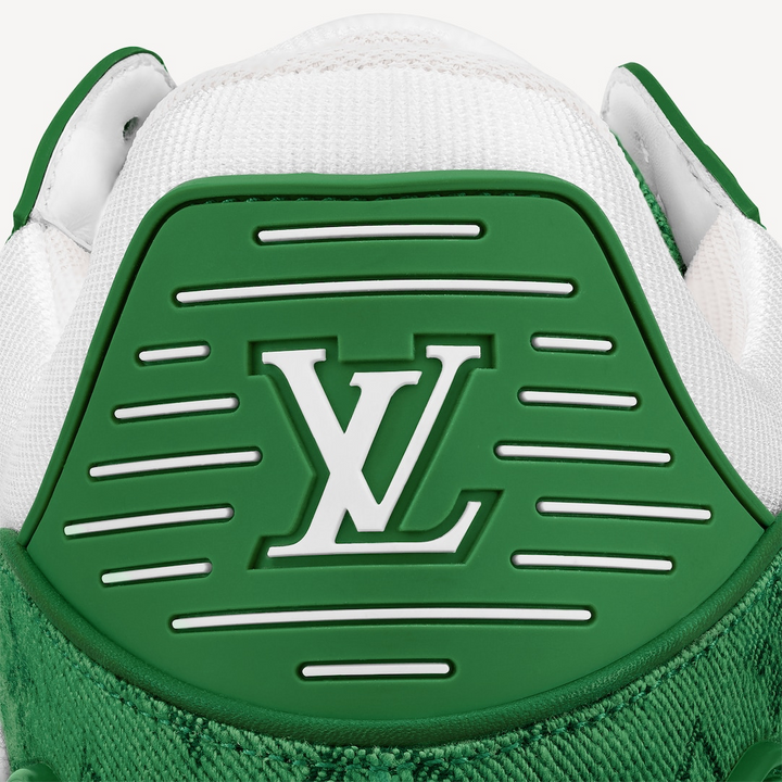 LOUIS VUITTON - SNEAKER Louis Vuitton Trainer Monogram Denim Green – Luxury Sneaker with Adjustable Strap