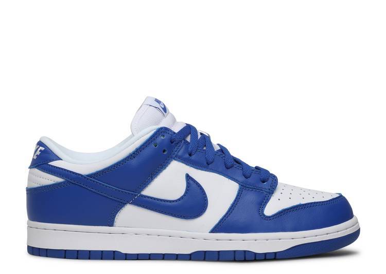 Nike Dunk Low Blue SP "Kentucky" – White and Varsity Royal Sneakers with Classic College Basketball Design