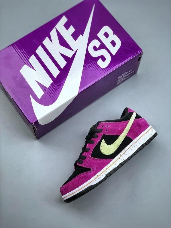 NIKE DUNK LOW ROSY  Nike SB Dunk Low "ACG Terra - Red Plum" – Skateboarding Sneakers in Purple, Black, and Yellow