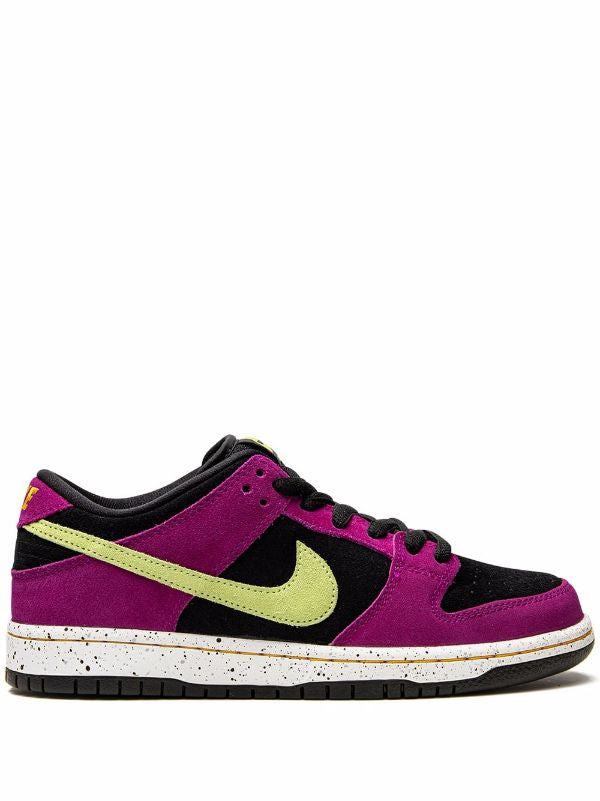 NIKE DUNK LOW ROSY  Nike SB Dunk Low "ACG Terra - Red Plum" – Skateboarding Sneakers in Purple, Black, and Yellow